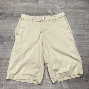 Lululemon Shorts Mens‎ 30 Beige Canvas Chino Flat Front Pockets Casual Summer